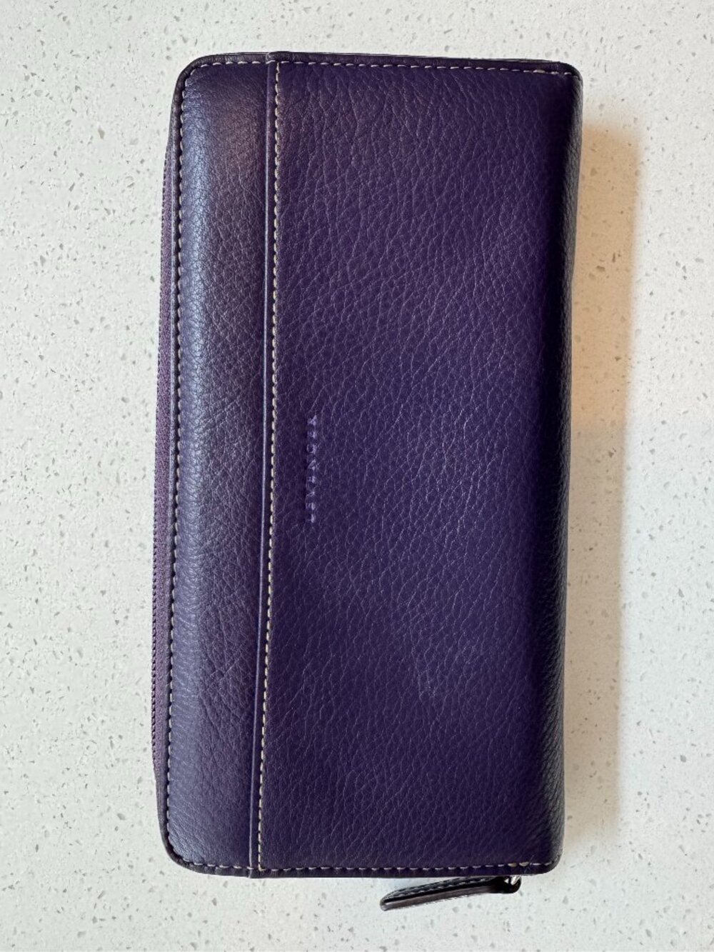 Levenger Charlotte Purple Accordion Wallet
